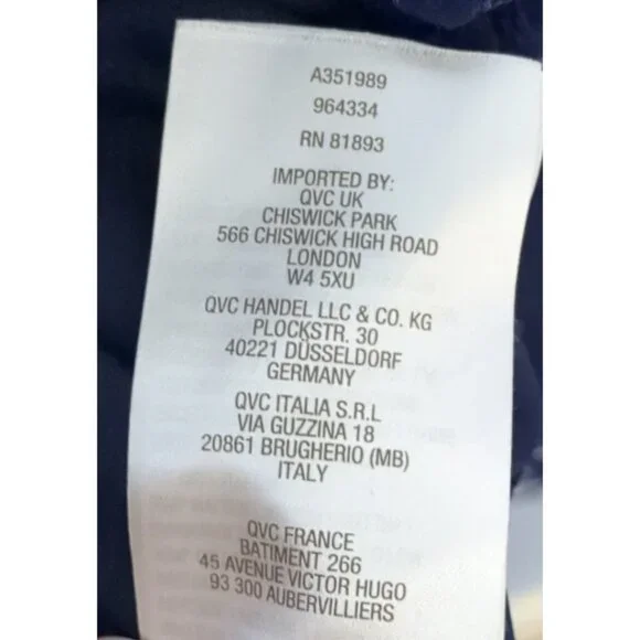 Isaac Mizrahi Live Regular Handkerchief Hem Floral Lace Midi Dress Navy XL - Picture 9 of 10